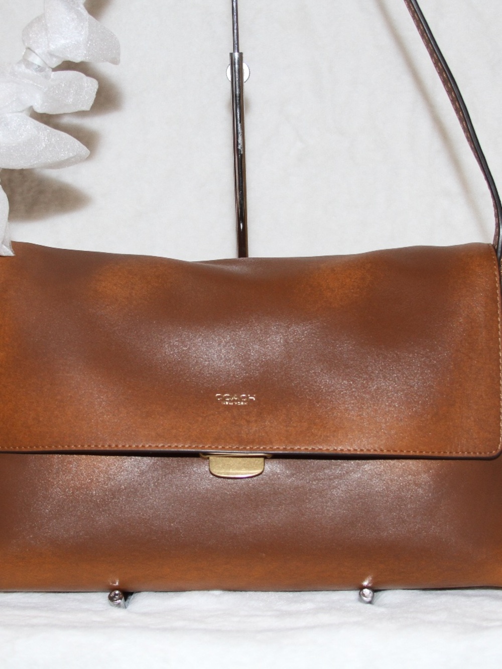 NWT COACH Chelsea Shoulder Bag 30 Loved Leather Purse Handbag Brown - Picture 3 of 9